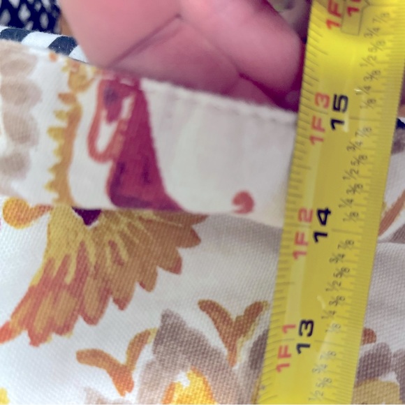 64” x 15”~table runner. Burnt Orange, brick red, yellow floral Great Condition! - Picture 3 of 16